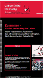 Mobile Screenshot of geburtshilfe-im-dialog.de